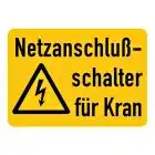 Netzanschlußschalter für Kran